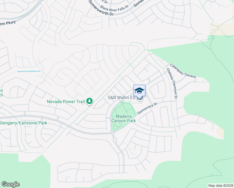 map of restaurants, bars, coffee shops, grocery stores, and more near 2608 Le Pontet Terrace in Henderson