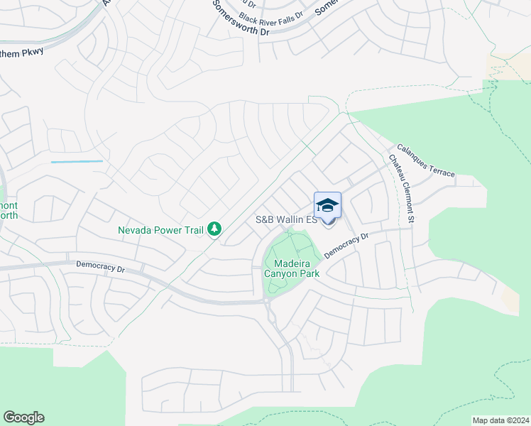 map of restaurants, bars, coffee shops, grocery stores, and more near 2608 Le Pontet Terrace in Henderson