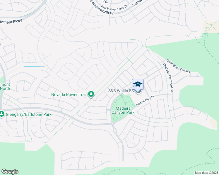 map of restaurants, bars, coffee shops, grocery stores, and more near 2608 Le Pontet Terrace in Henderson