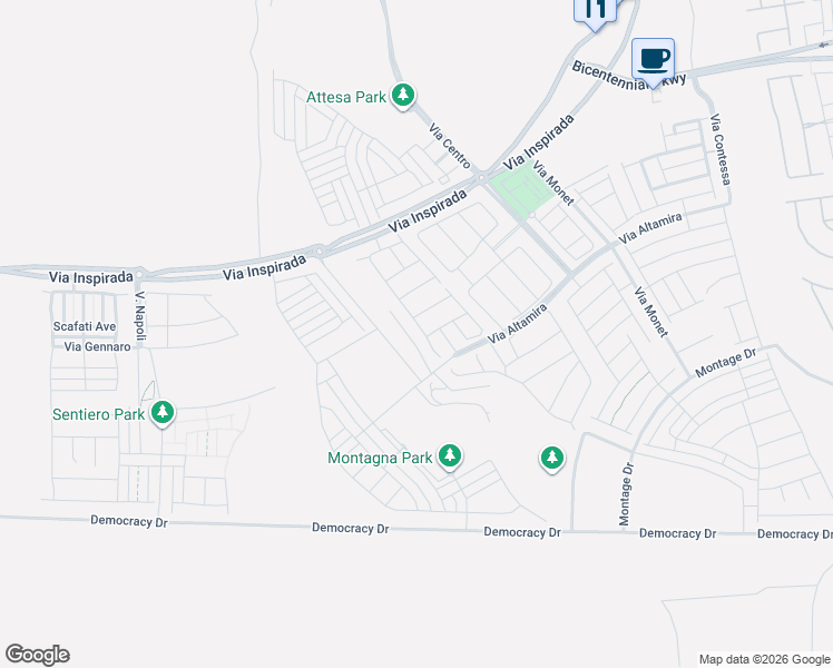 map of restaurants, bars, coffee shops, grocery stores, and more near 3502 Monte Cervino Avenue in Henderson
