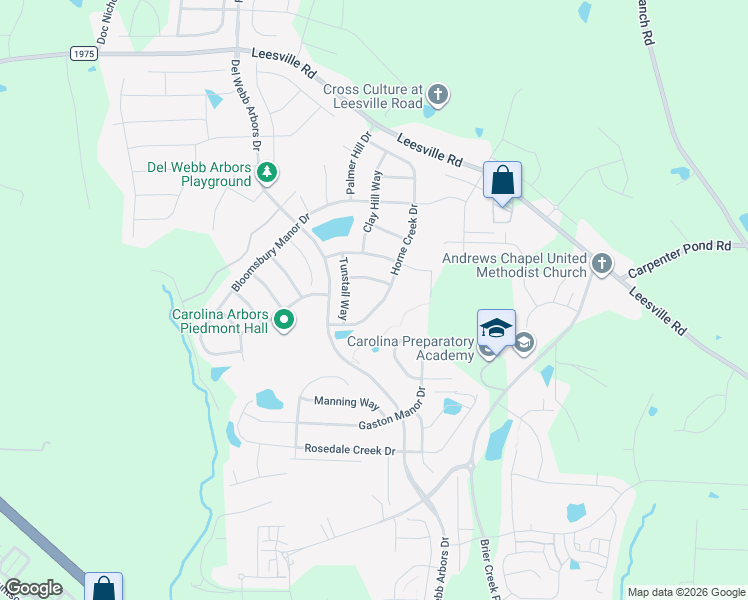 map of restaurants, bars, coffee shops, grocery stores, and more near 1120 Hooper Place in Durham