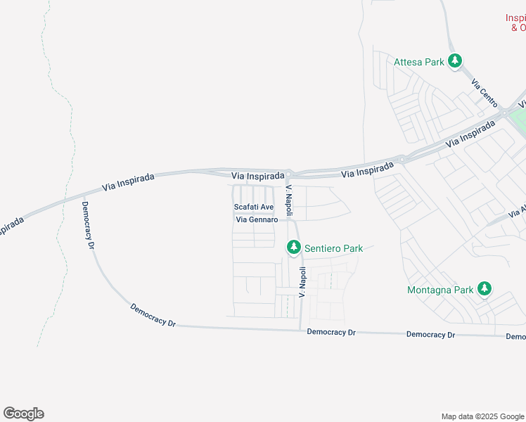 map of restaurants, bars, coffee shops, grocery stores, and more near Via Inspirada in Henderson