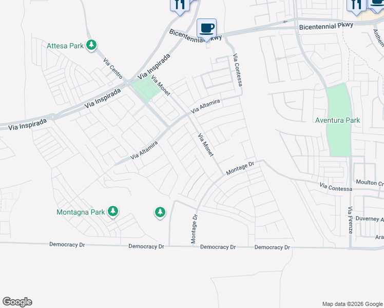 map of restaurants, bars, coffee shops, grocery stores, and more near 3342 Casalette Lane in Henderson