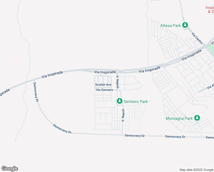 map of restaurants, bars, coffee shops, grocery stores, and more near Via Inspirada in Henderson