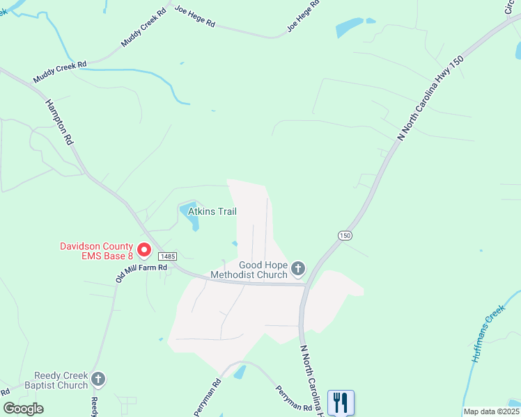 map of restaurants, bars, coffee shops, grocery stores, and more near 379 Millstone Drive in Lexington