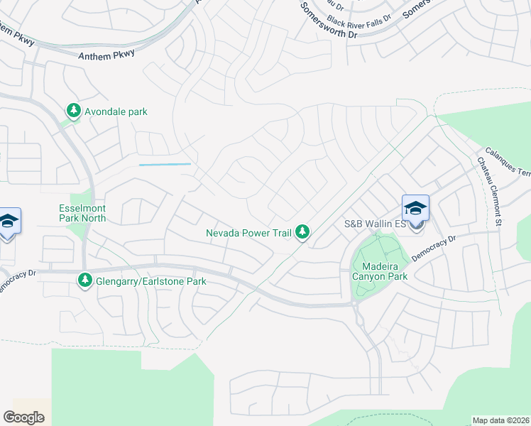 map of restaurants, bars, coffee shops, grocery stores, and more near 2581 Icy Moon Street in Henderson