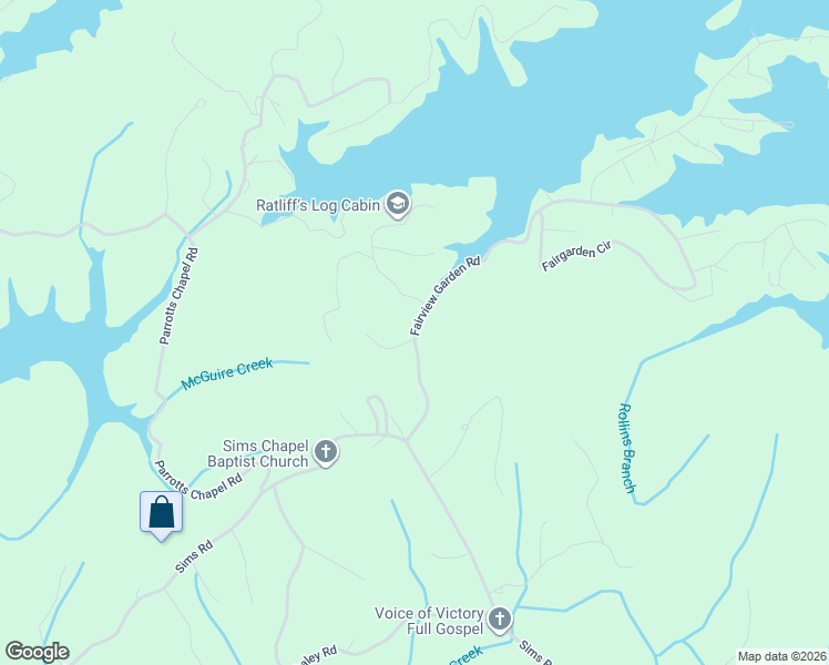 map of restaurants, bars, coffee shops, grocery stores, and more near 652 Fairview Garden Road in Sevierville