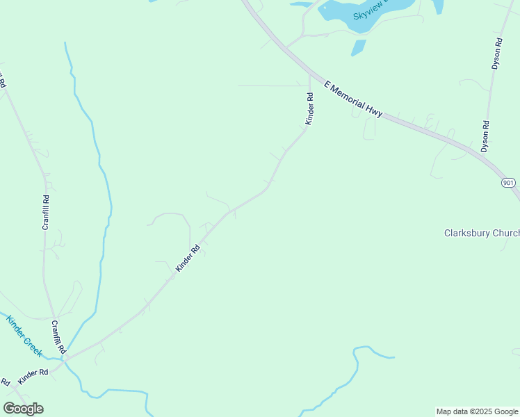 map of restaurants, bars, coffee shops, grocery stores, and more near 340 Kinder Road in Harmony