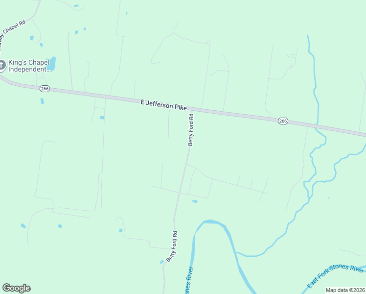 map of restaurants, bars, coffee shops, grocery stores, and more near 4477 Betty Ford Road in Murfreesboro