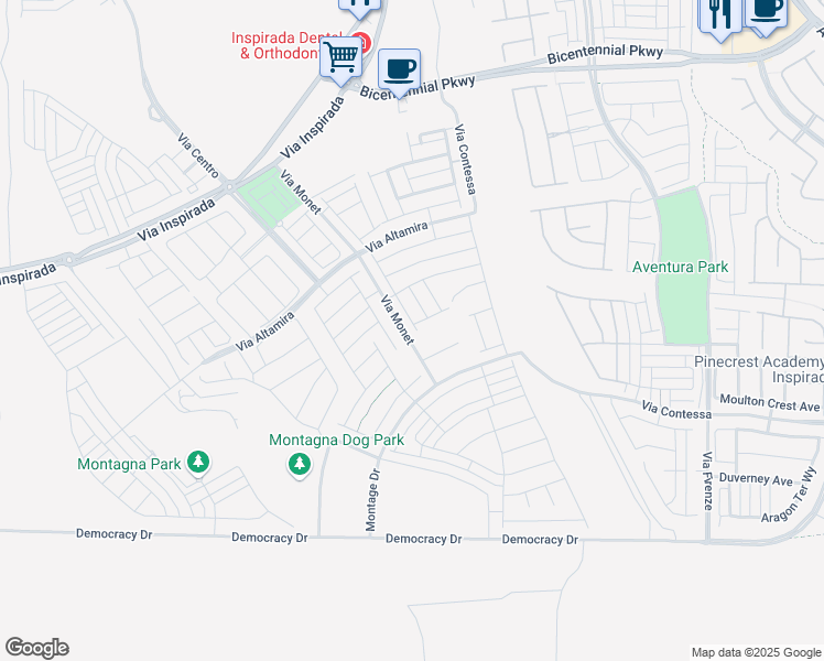 map of restaurants, bars, coffee shops, grocery stores, and more near 2699 Chance Canyon Street in Henderson