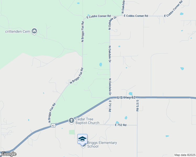 map of restaurants, bars, coffee shops, grocery stores, and more near 24047 East 748 Road in Tahlequah