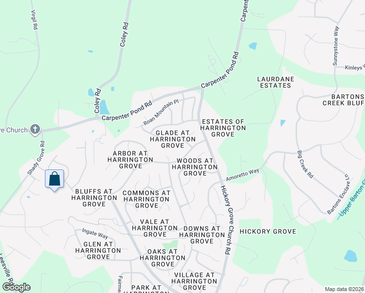 map of restaurants, bars, coffee shops, grocery stores, and more near 5305 Easthorpe Drive in Raleigh