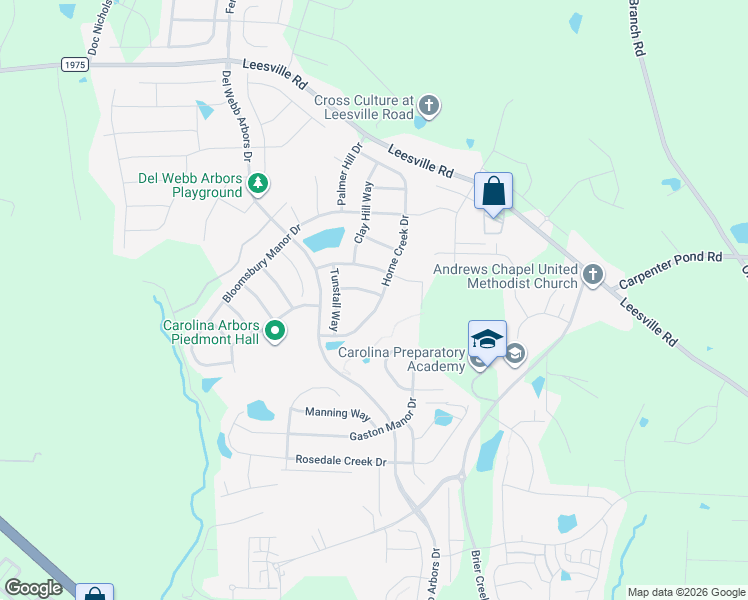 map of restaurants, bars, coffee shops, grocery stores, and more near 1120 Hooper Place in Durham