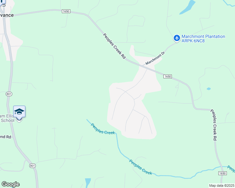map of restaurants, bars, coffee shops, grocery stores, and more near 214 Old March Road in Advance