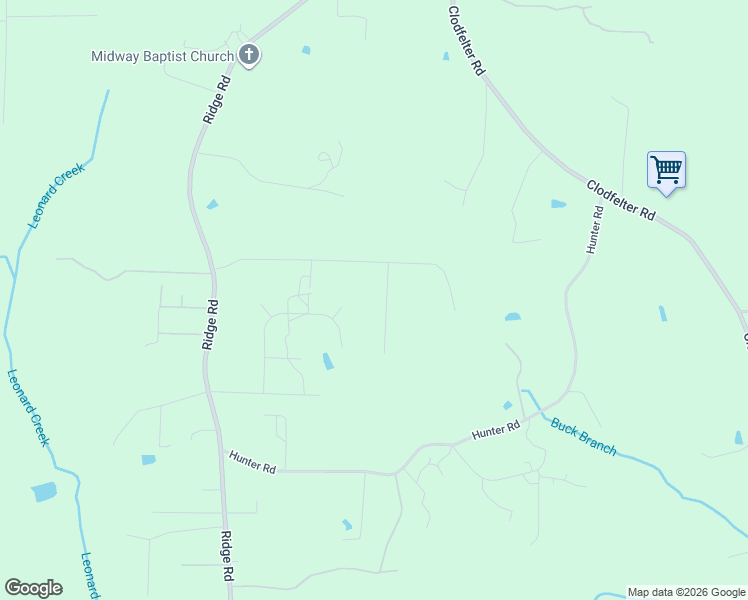 map of restaurants, bars, coffee shops, grocery stores, and more near 182 Ridge Drive in Lexington