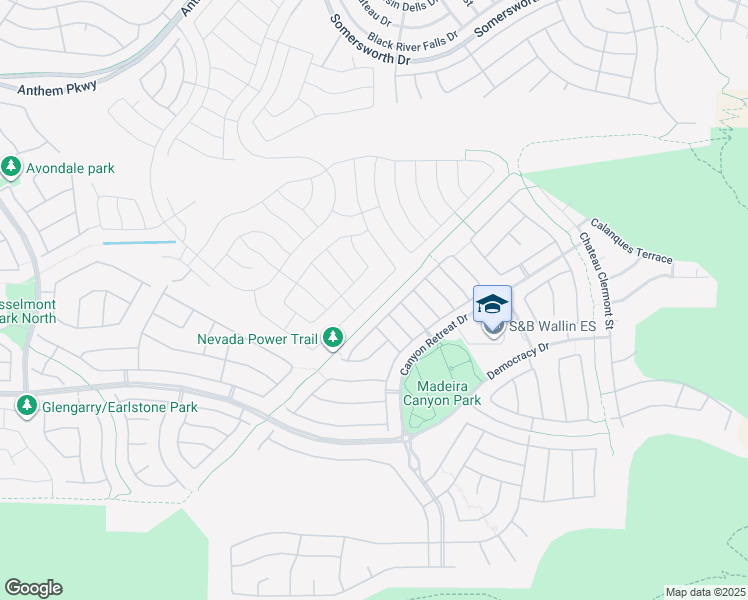 map of restaurants, bars, coffee shops, grocery stores, and more near 2449 Hamonah Drive in Henderson