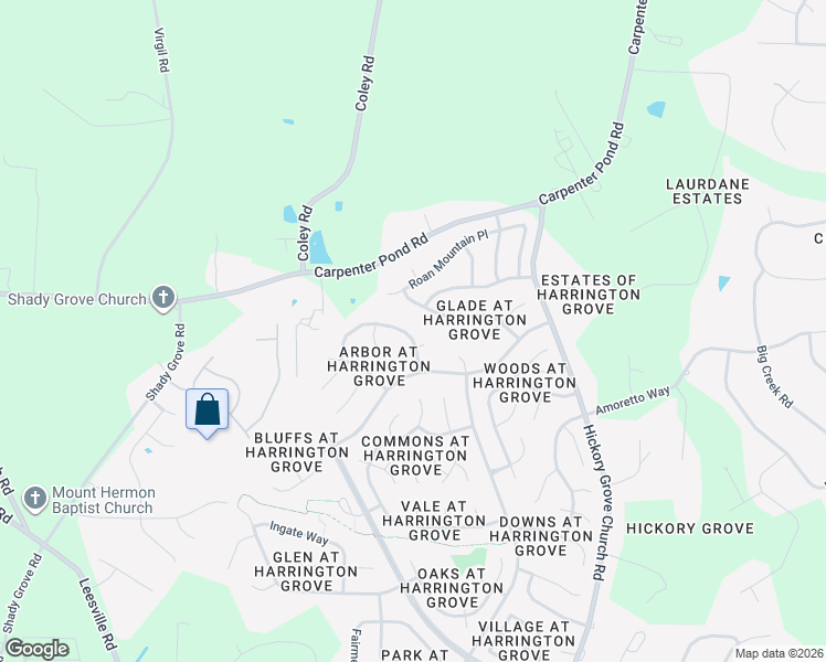 map of restaurants, bars, coffee shops, grocery stores, and more near 5612 Raddington Street in Raleigh