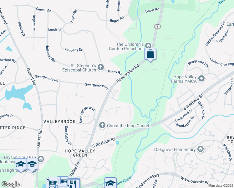 map of restaurants, bars, coffee shops, grocery stores, and more near 603 Carved Oak Drive in Durham