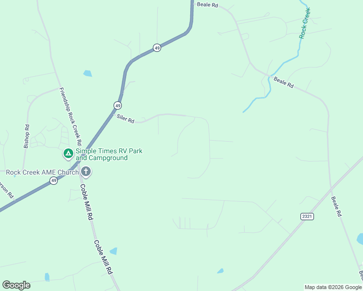 map of restaurants, bars, coffee shops, grocery stores, and more near 6668 Beaver Ridge Court in Snow Camp