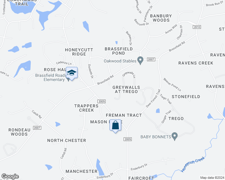 map of restaurants, bars, coffee shops, grocery stores, and more near 11204 Saddlewood Court in Raleigh