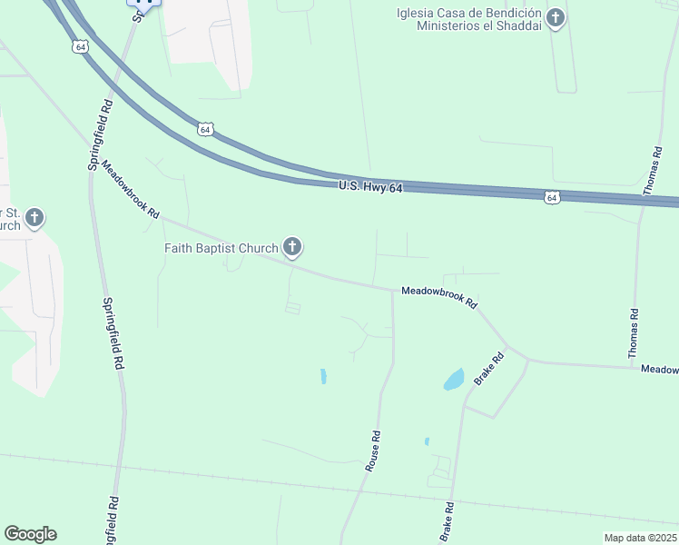 map of restaurants, bars, coffee shops, grocery stores, and more near 2800 Meadowbrook Road in Rocky Mount
