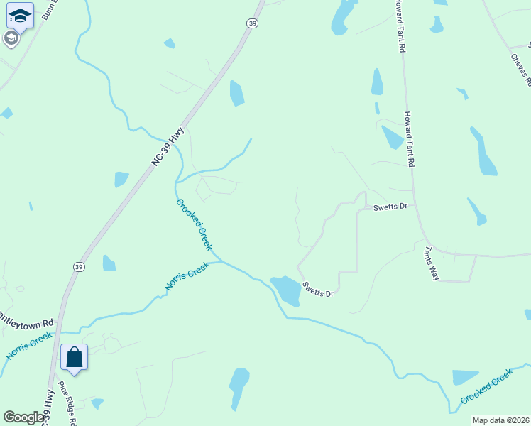 map of restaurants, bars, coffee shops, grocery stores, and more near 73 Whippoorwill Lane in Zebulon