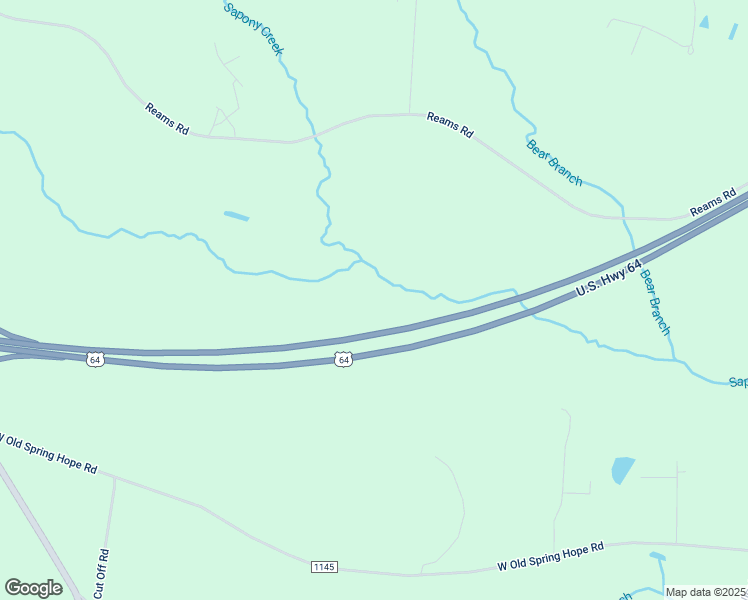 map of restaurants, bars, coffee shops, grocery stores, and more near Reams Road in Spring Hope