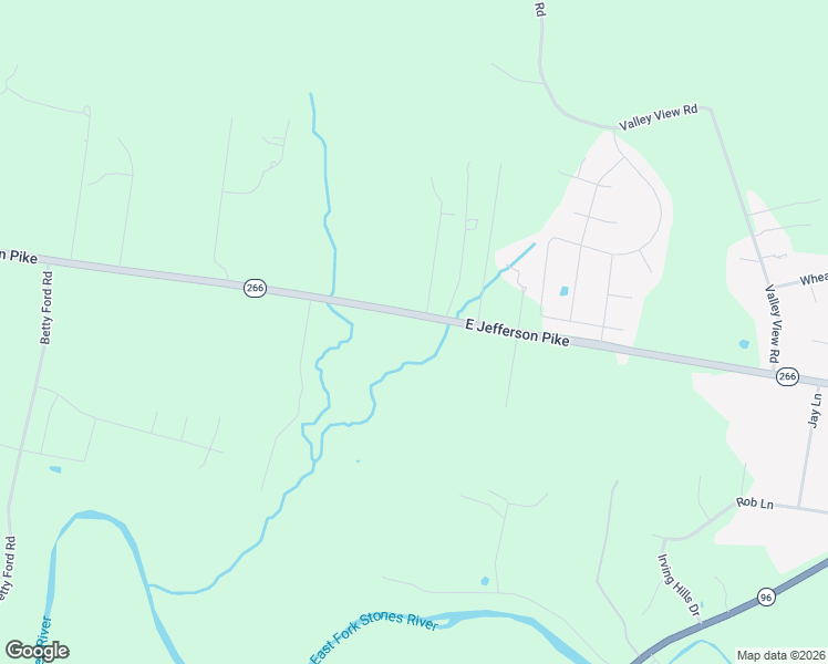 map of restaurants, bars, coffee shops, grocery stores, and more near 3388 East Jefferson Pike in Lascassas