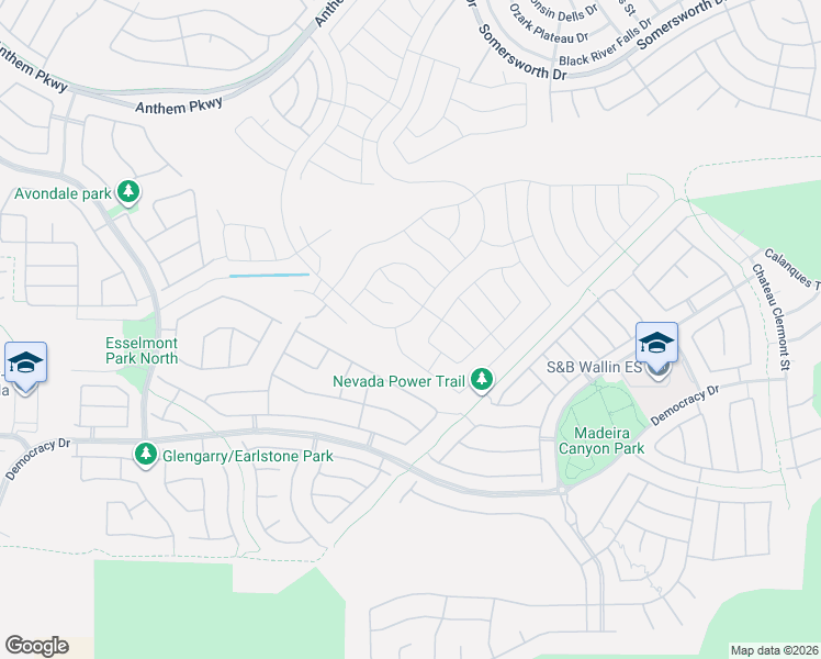 map of restaurants, bars, coffee shops, grocery stores, and more near 2548 Ashen Light Drive in Henderson