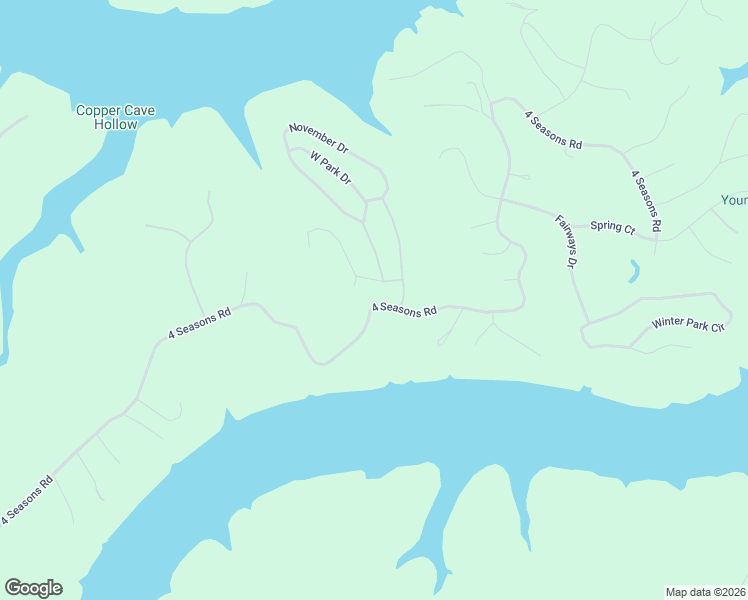 map of restaurants, bars, coffee shops, grocery stores, and more near 5154 4 Seasons Road in Smithville