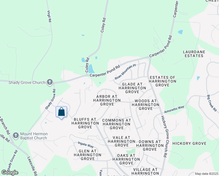map of restaurants, bars, coffee shops, grocery stores, and more near 5628 Raddington Street in Raleigh