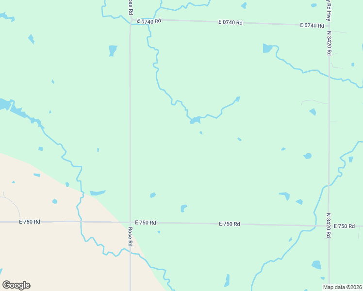 map of restaurants, bars, coffee shops, grocery stores, and more near 740522 South 3410 Road in Perkins