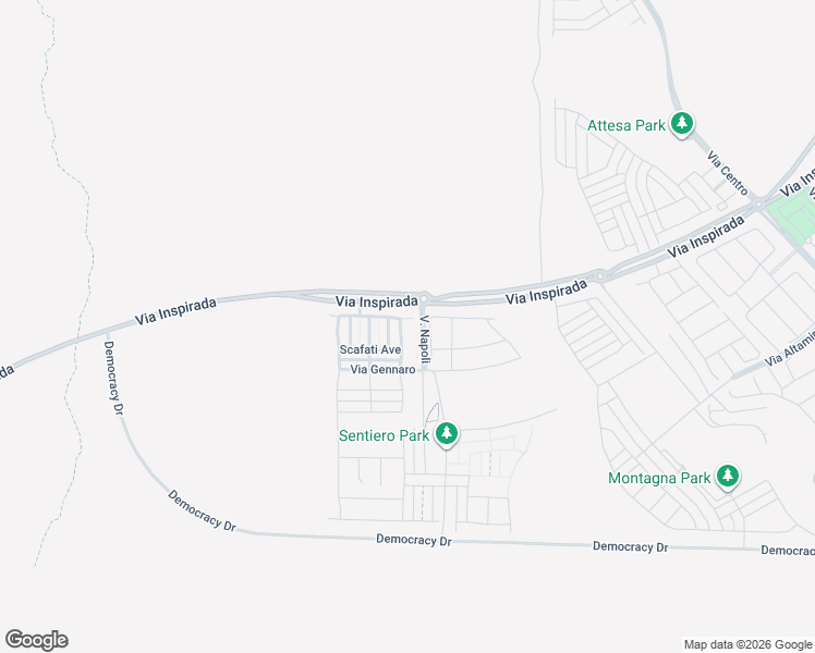 map of restaurants, bars, coffee shops, grocery stores, and more near Via Inspirada in Henderson