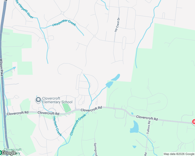 map of restaurants, bars, coffee shops, grocery stores, and more near 2231 Georgian Circle in Franklin