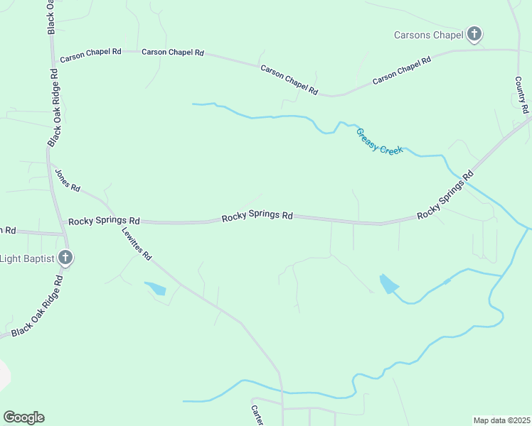 map of restaurants, bars, coffee shops, grocery stores, and more near Rocky Springs Road in Taylorsville