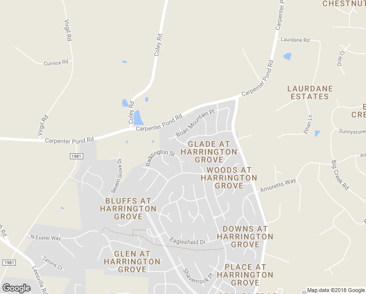 map of restaurants, bars, coffee shops, grocery stores, and more near 5612 Raddington Street in Raleigh