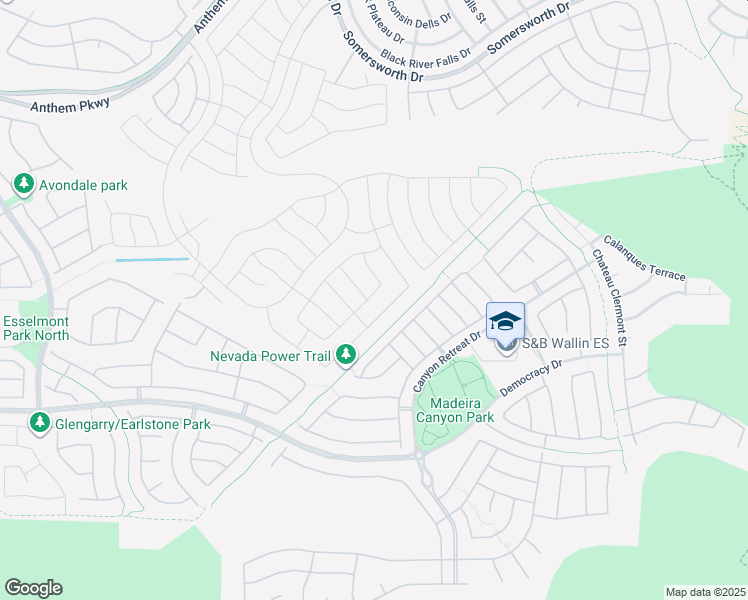 map of restaurants, bars, coffee shops, grocery stores, and more near 2449 Hamonah Drive in Henderson
