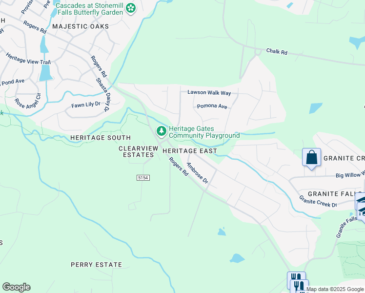 map of restaurants, bars, coffee shops, grocery stores, and more near 3112 Freeman Farm Way in Rolesville