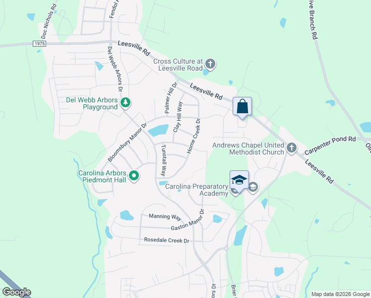 map of restaurants, bars, coffee shops, grocery stores, and more near 1311 Lincoln Mill Drive in Durham