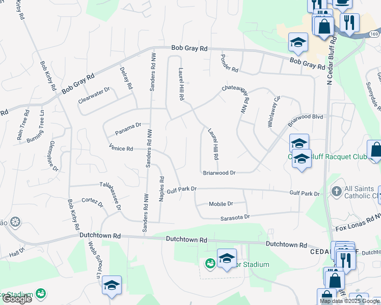 map of restaurants, bars, coffee shops, grocery stores, and more near 920 Suwannee Road in Knoxville