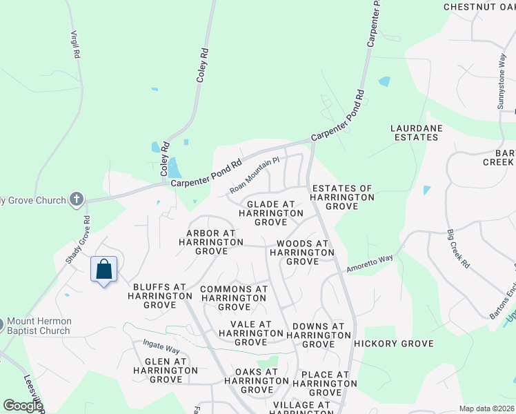 map of restaurants, bars, coffee shops, grocery stores, and more near 5428 Stewartby Drive in Raleigh