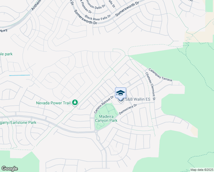 map of restaurants, bars, coffee shops, grocery stores, and more near 2617 Romarin Terrace in Henderson