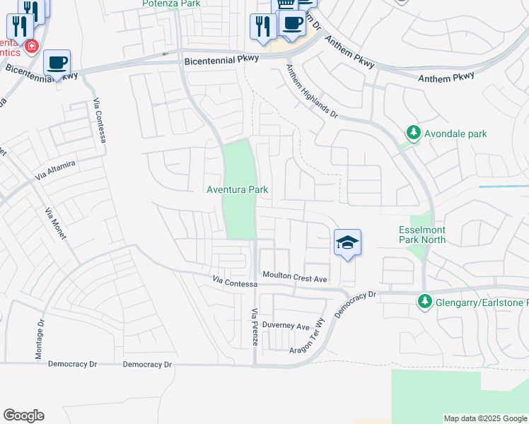 map of restaurants, bars, coffee shops, grocery stores, and more near 3053 Ryegrass Avenue in Henderson