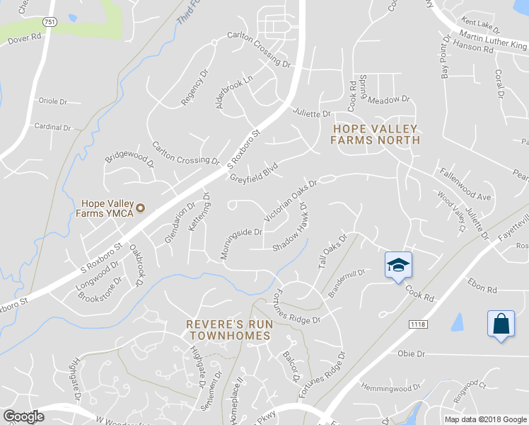 map of restaurants, bars, coffee shops, grocery stores, and more near 314 Kinney Glenn Court in Durham