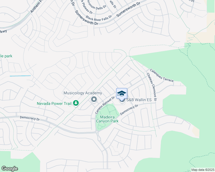 map of restaurants, bars, coffee shops, grocery stores, and more near 2613 Romarin Terrace in Henderson