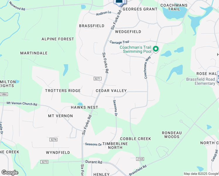 map of restaurants, bars, coffee shops, grocery stores, and more near 309 Martindale Drive in Raleigh
