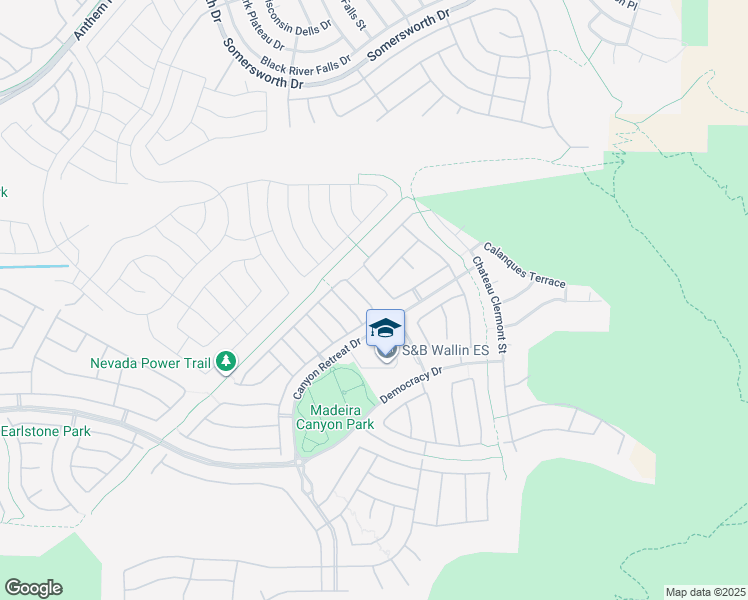 map of restaurants, bars, coffee shops, grocery stores, and more near 2625 Vendange Place in Henderson