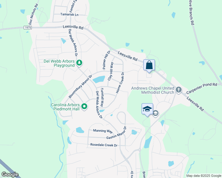 map of restaurants, bars, coffee shops, grocery stores, and more near 1306 Lincoln Mill Drive in Durham