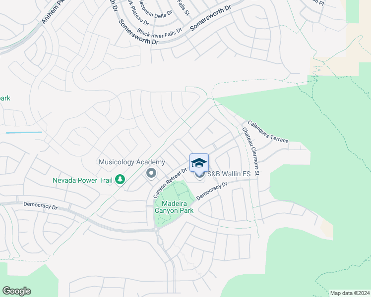 map of restaurants, bars, coffee shops, grocery stores, and more near 2629 Courgette Way in Henderson