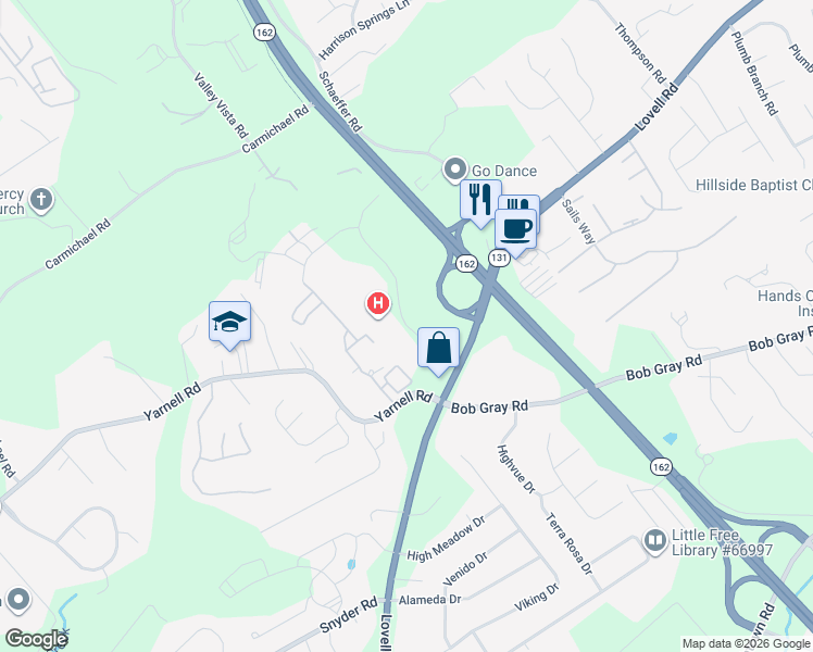 map of restaurants, bars, coffee shops, grocery stores, and more near in Knoxville